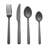 24-Piece Black Flatware Set for 6 – Stainless Steel Cutlery with Knives, Forks, Spoons & Teaspoons for Home & Restaurant Use