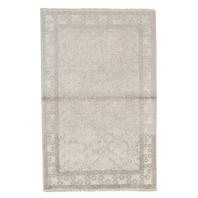 One-of-a-Kind Rectangle 4' x 6' Hand Knotted Area Rug