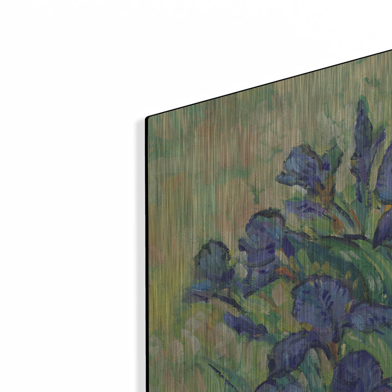 Art mural en métal «Irises in Bloom I» par Tim O'Toole, H 36 po x l 36 po