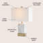 Lampe de table 23 po Hallan