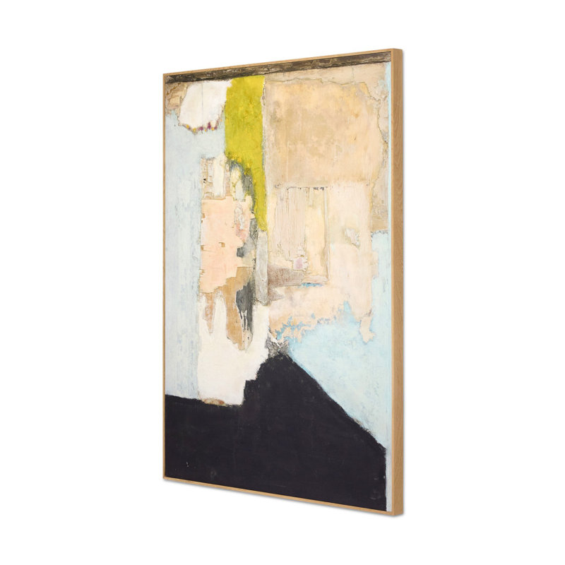 Oceanography Framed Painting, H 60" x W 44.5"