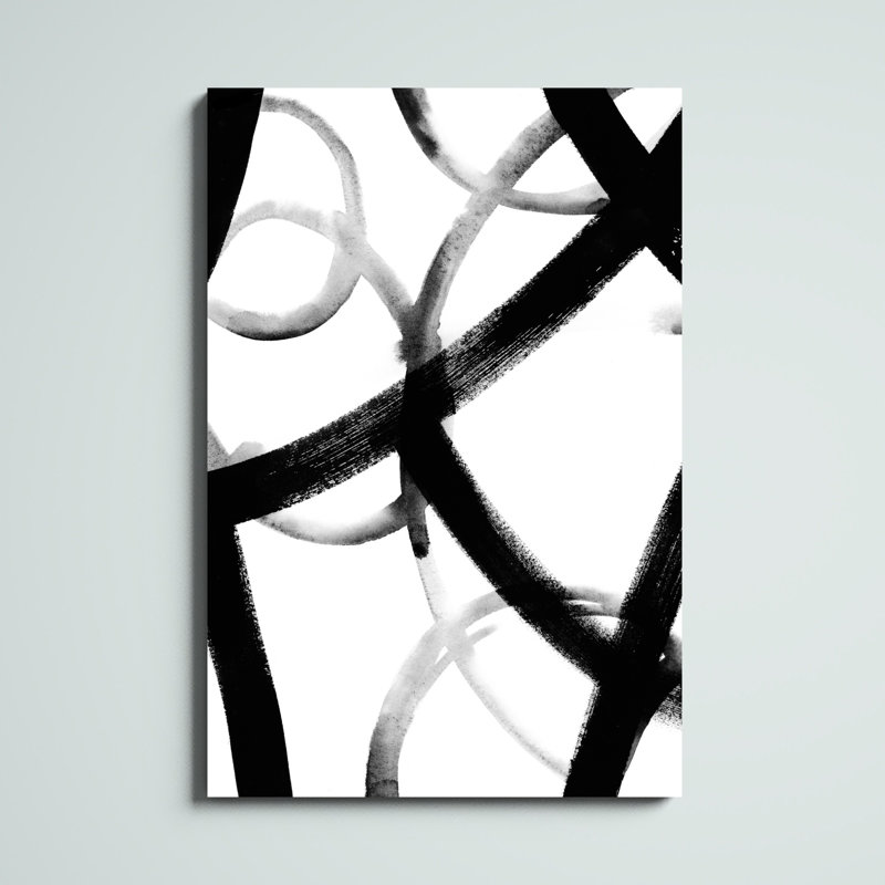 «Monochrome Ripple I», peinture sur toile, H 48 po x l 32 po