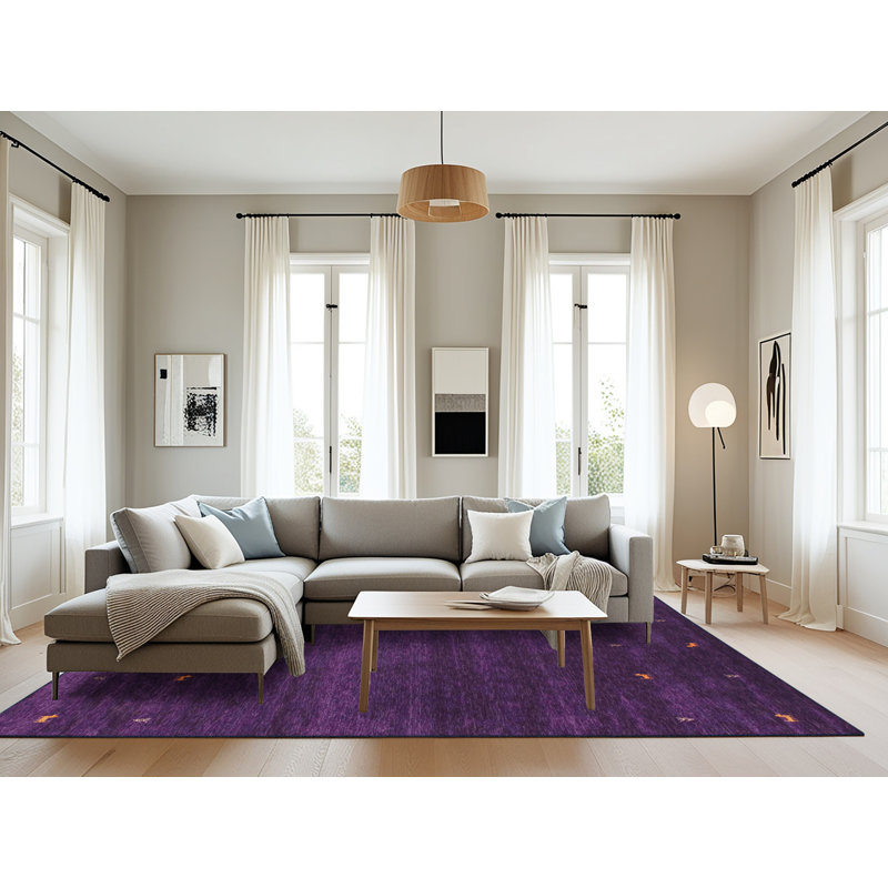 Tapis mauve Zooey, Rectangle 8 pi x 10 pi