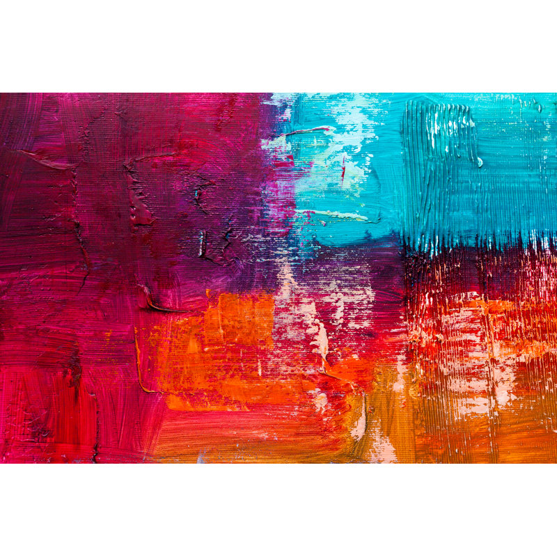 Callihan, peinture à l'huile sur toile abstraite, H 8 po x l 12 po
