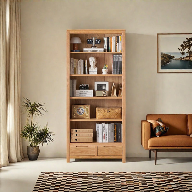 Tonawanda, Burlywood, (5 tablettes) H 74,8 po x l 33,46 po x P 12,6 po
