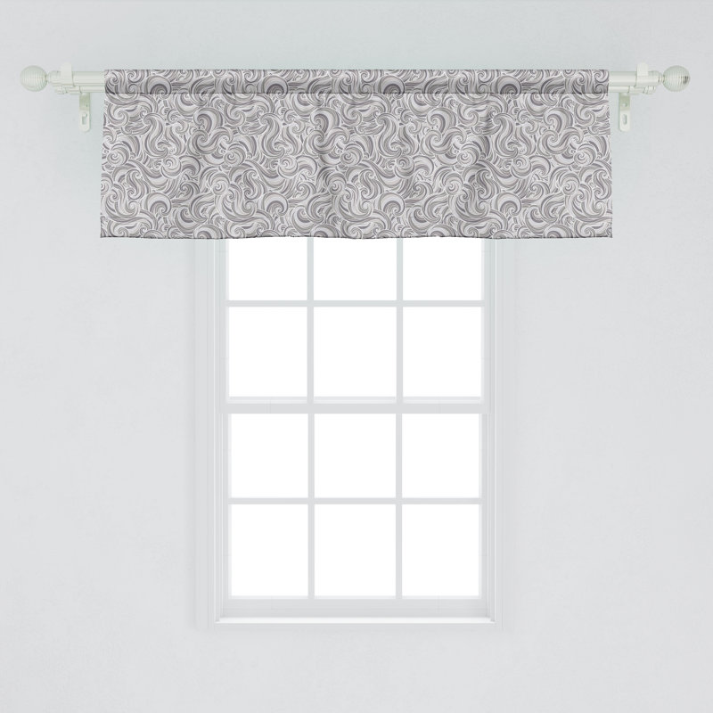 Ensemble de 2 cantonnières Ambesonne Grey