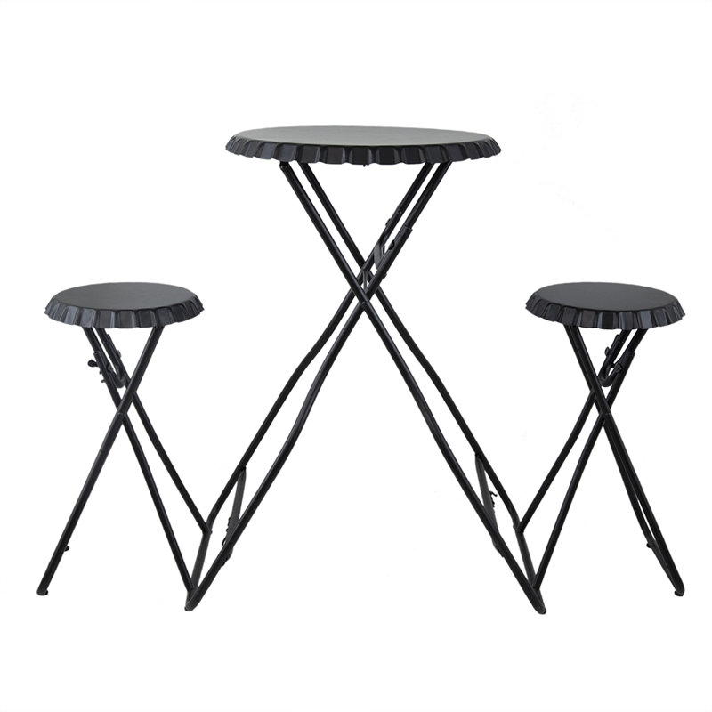 Table d'appoint 57,5 x 23,6 x 39,8 po avec deux sièges
