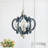 Cerro 6 - Light Manufactured Wood and Iron Geometric Chandelier