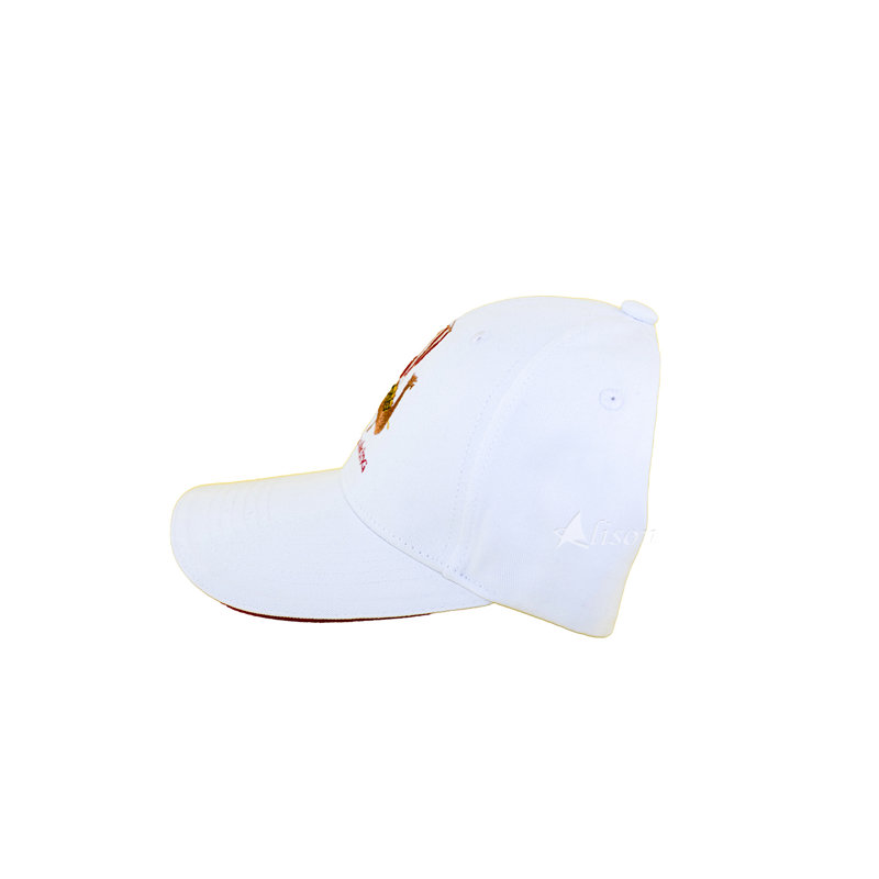 Casquette brodée blanche Drakkar Viking par Alison Nautical