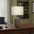 Lighting, 27"h, Table Lamp, Grey Ceramic, Beige Shade, Contemporary
