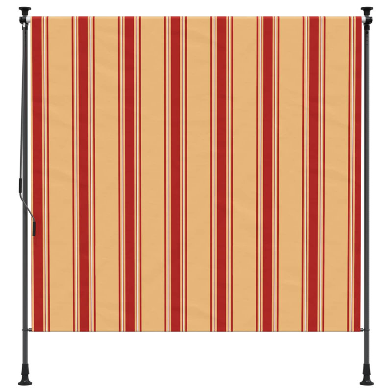 VidaXL Retractable, 120cm W x 270cm D, Yellow/Orange Striped