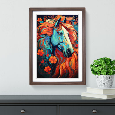 Horse Line No.2 - Framed Print