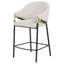 Chaise rembourrée en tissu Farlow beige-1271752431