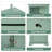 68.9" Triangular Tall Cabinet With 3 Drawers And 1 Cabinet, Open Storage Tiers With Adjustable Dividers, Suitable For Bathroom, Kitchen Or Living Room-301866018