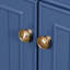 Meuble-lavabo bleu 36 po, lavabo non inclus