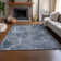 Premium Machine Washable Cerrito AMF573 Blue Rug