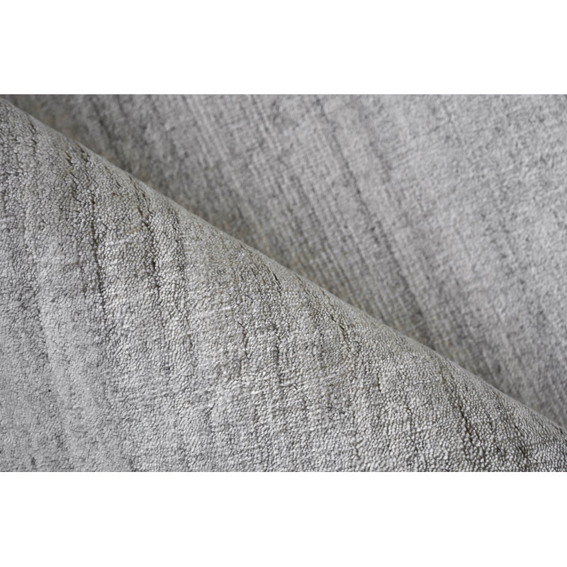 Sanctuary Striped Area Rug in Light Silver, Rectangle 8' x 10'
