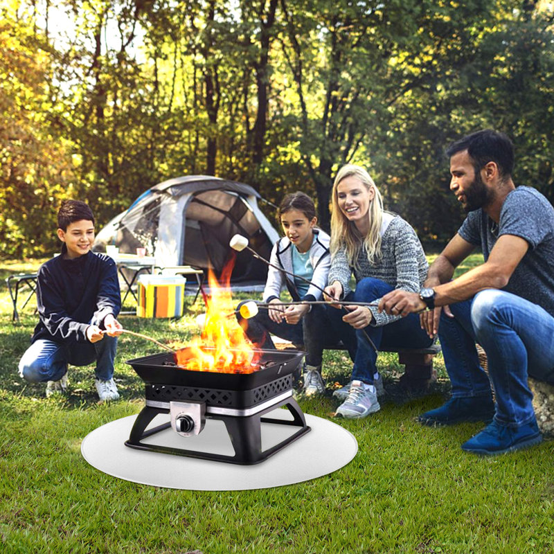 24'' Round Fire Pit Accessory, 0.78" H x 24" W x 24" D