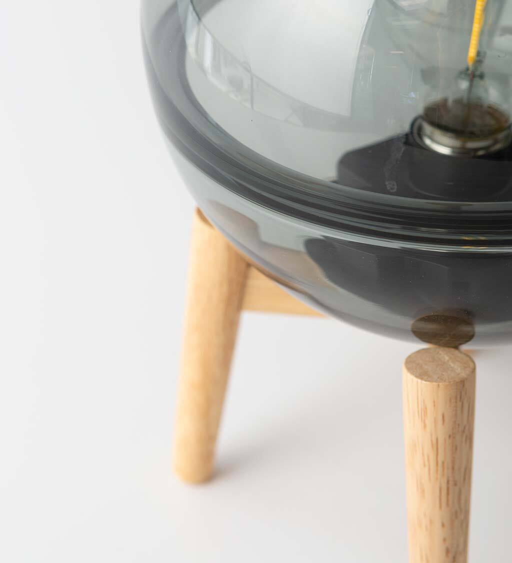 Jaban Wood Globe Lamp