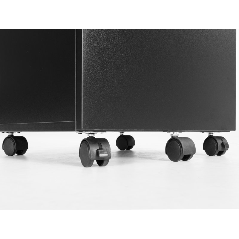 Classeur vertical mobile à 3 tiroirs Gosser Home, Noir