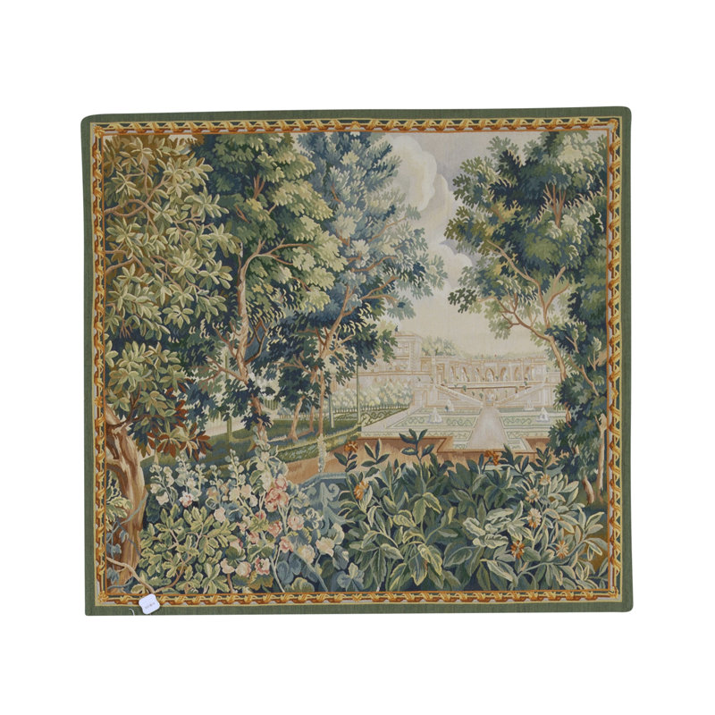 Tapis bleu de haute qualité noué à la main