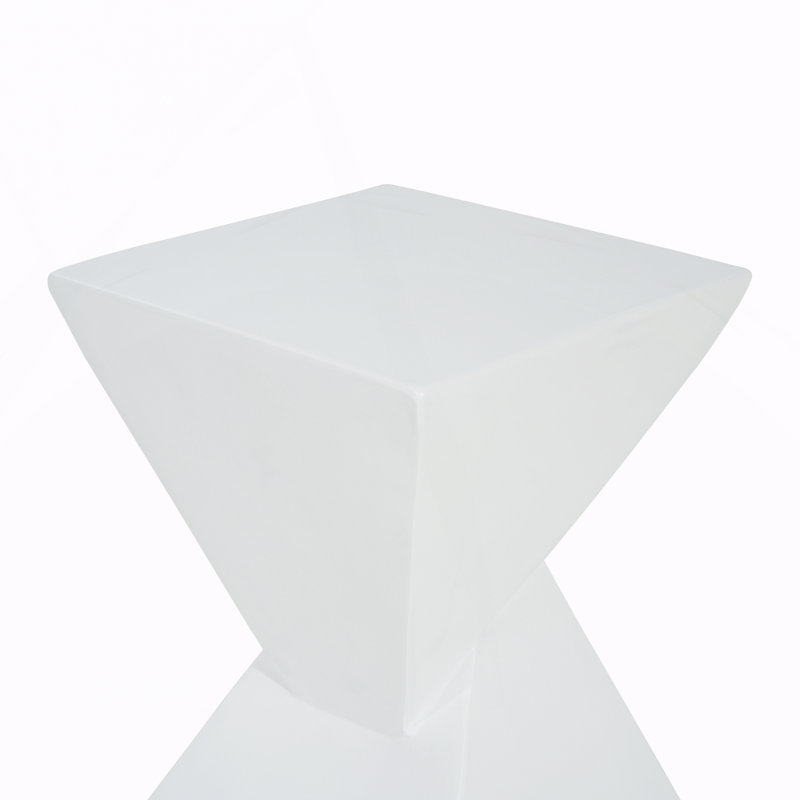 Table d'appoint moderne, White, Blanc, White