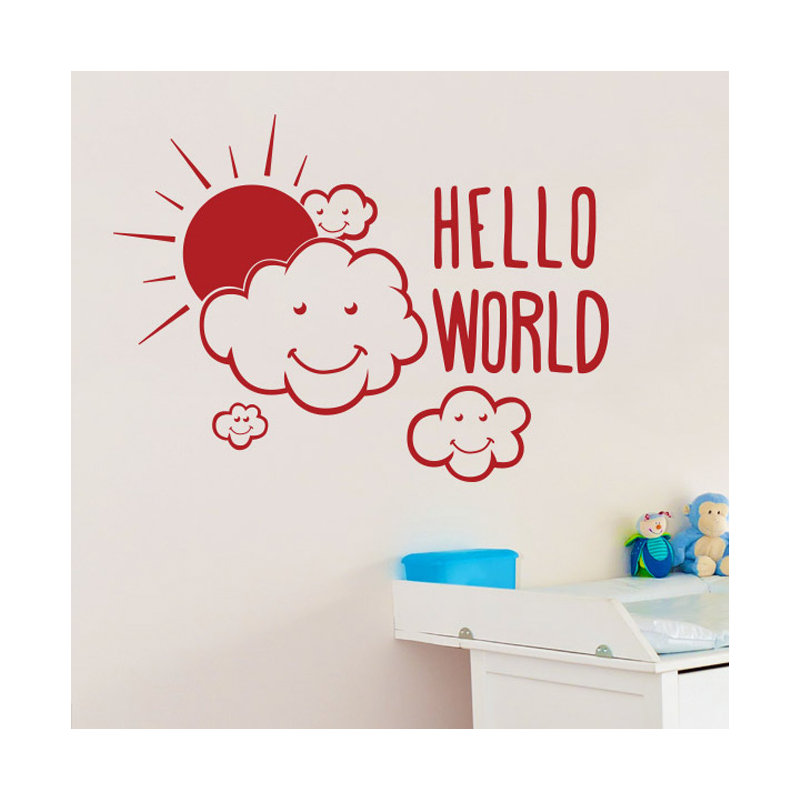 Wall Decal, Medium, Dark Red