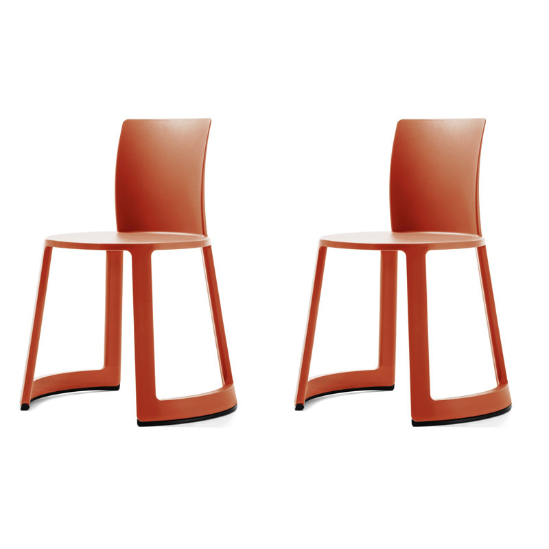 Chaise Revo - Eco Anthracite (ensemble de 2), Rouge