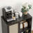 34 Inch Rattan Wine Bar Cabinet-1824770861