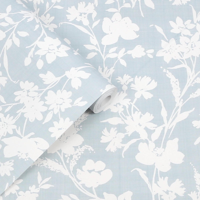 Papier peint Laura Ashley Rye Dove, Bleu