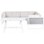 Outdoor CASTELLA/FRATTE Aluminium 6 - Person Seating Group with Cushions