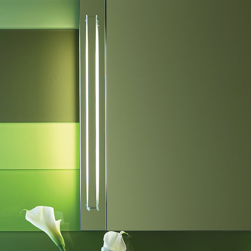 Reflexion 1-Light Bath Bar, Chrome, 3.5" H x 30" W x 2.63" D