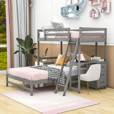 Erastes Twin Over Full 3 Drawer Bunk Bed by Harriet Bee -  80068227AF574DC78127D999196639A5