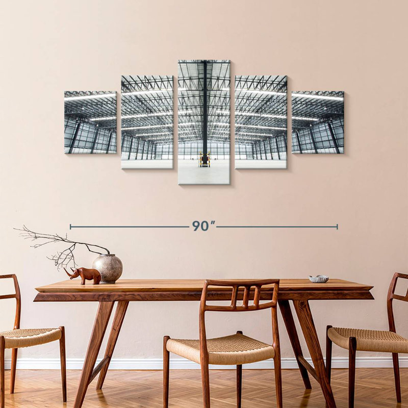 Industrial Type Warehouse, 42" H x 92" W