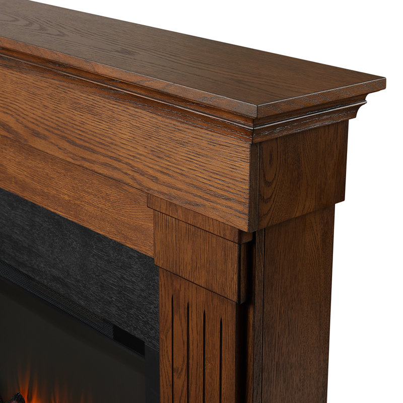 Foyer électrique mince 47 "Crawford par Real Flame, Chêne châtaigner