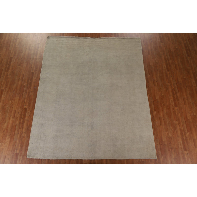 Tapis turc Oushak à motif végétal noué à la main 9 x 11