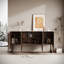 Buffet unique à texture ondulée en 3D, comptoir à autocollant en forme de marbre, style moderne et luxueux, armoire de rangement multifonctionnelle pour salon et salle à manger