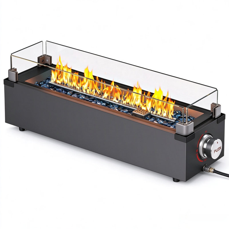 Round Natural Gas Outdoor Fireplace
