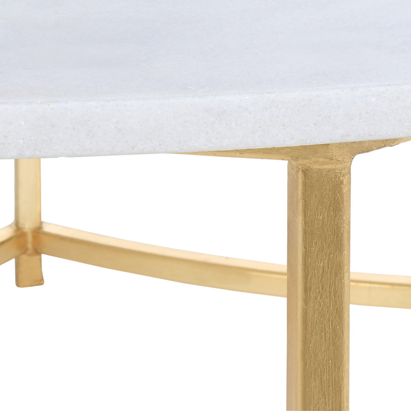 Megan 6 Legs Coffee Table, Carrera Marble