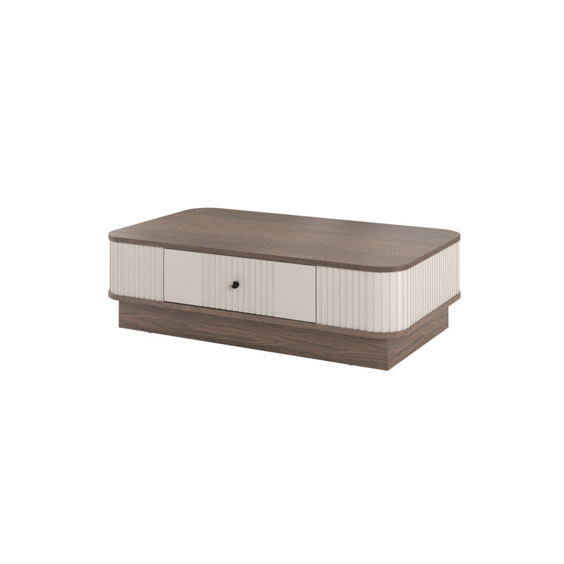 Vesper Coffee Table with Storage, Brown/Beige/Black