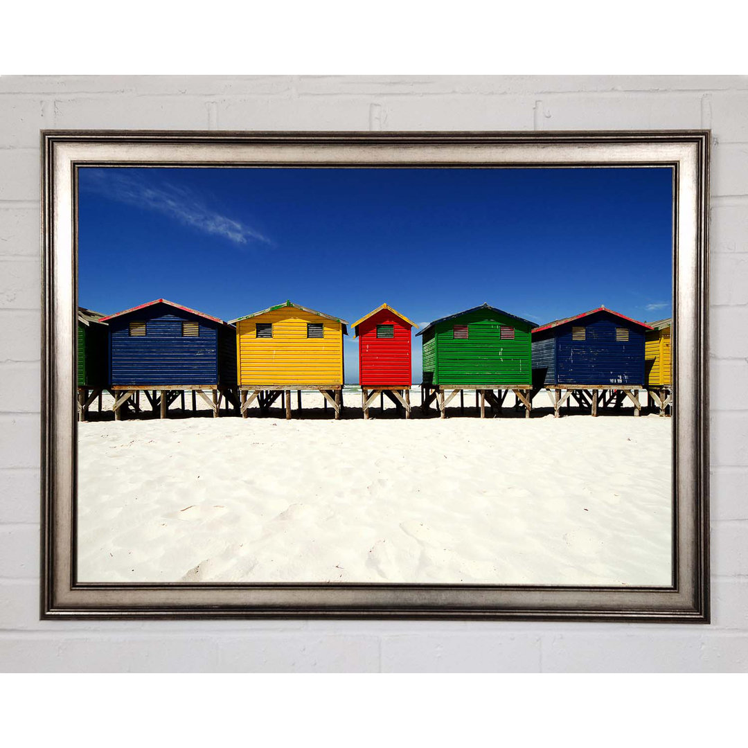 Gerahmtes Poster Beach Hut Skies