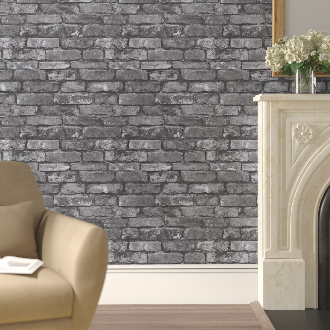 Lake Forest Exposed Brick 10m x 52cm Wallpaper Roll
