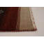 Tapis de bois one-of-kind-noué la 2010 gabbeh rouge/brun/bleu 9 pi 2 po x 11 pi en laine de 10 po Regitze