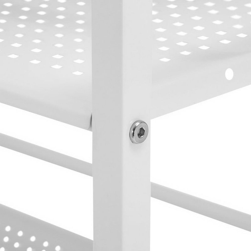 30'' H x 24'' W Utility Cart with Wheels, White