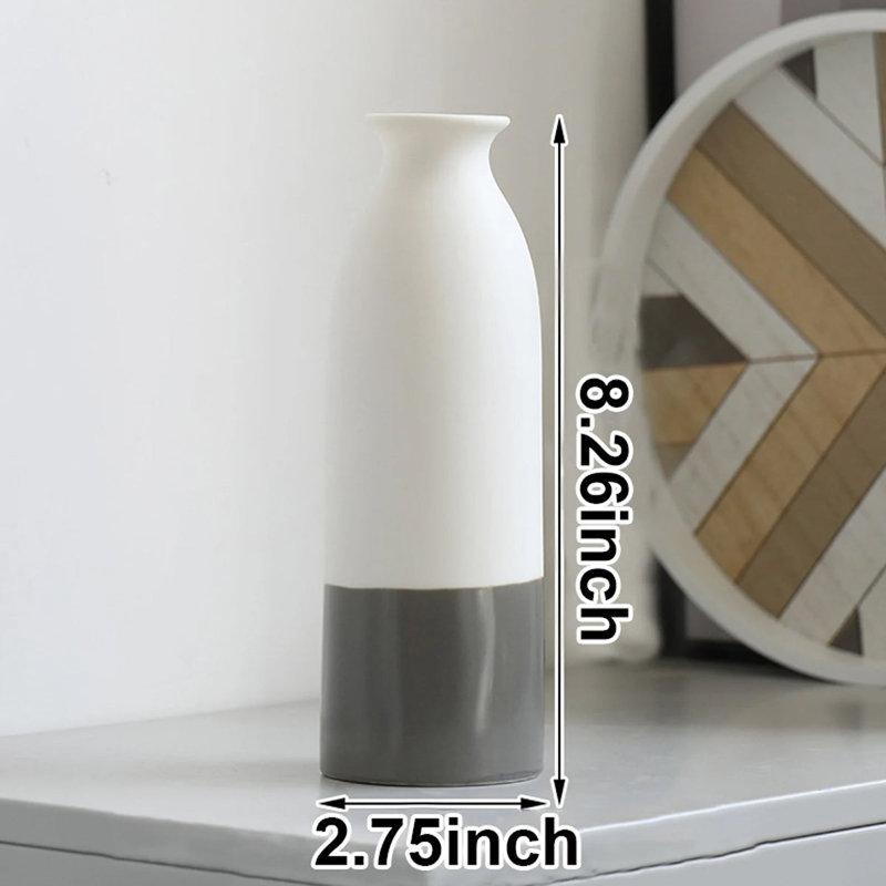 Vase monochrome (ensemble de 2)