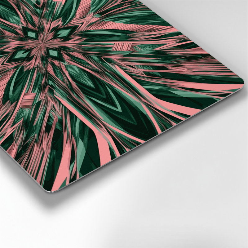 Art mural vert Op Op 59, H 240 po x l 240 po x P 0,05 po