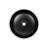 16 in. Round Vessel Bathroom Sink in Matte Black and Textured White Ceramic