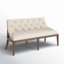 Aisja Upholstered Shelter Dining Bench - Brown-85822699