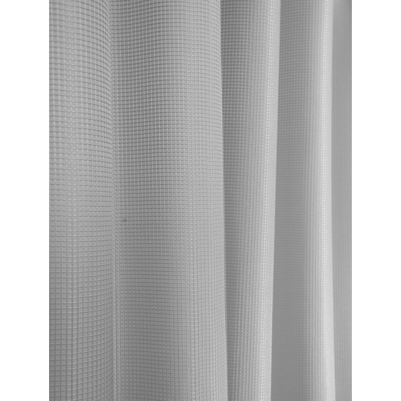 Rideau de douche simple de couleur unie, Argent