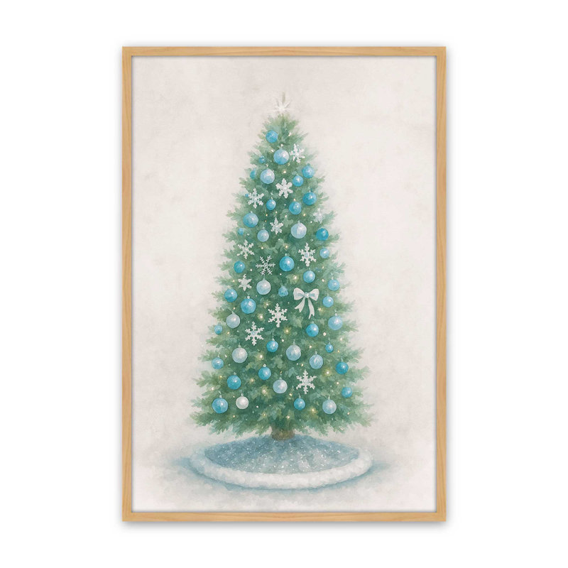 Frosted Elegance Art Print, 24" x 36", American Maple